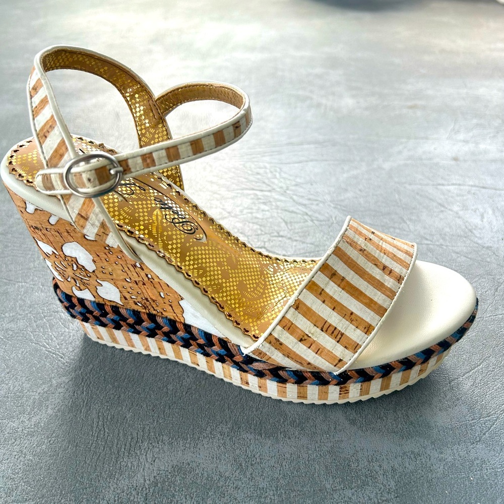 European Wishes Wedge Platform Sandals By Poetic License